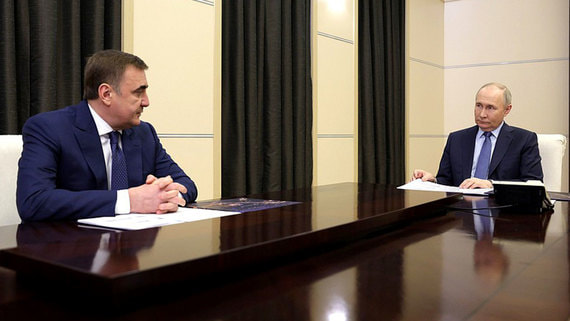Владимир Путин встретился с губернатором Тульской области Алексеем Дюминым